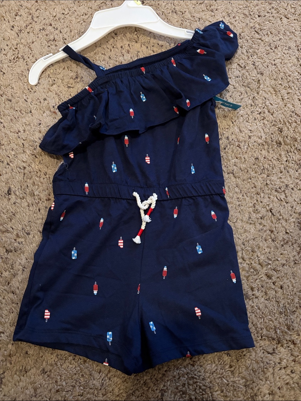 Carter's Navy Popsicle Print Romper